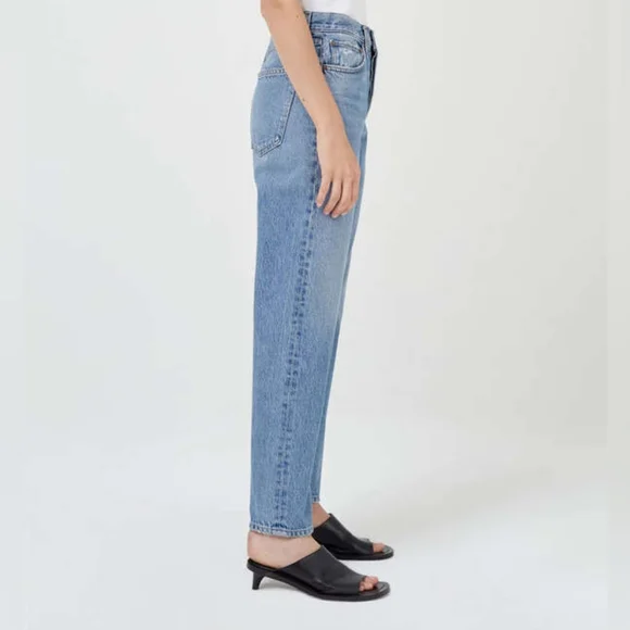 Agolde 90's Mid Rise Loose Fit Jeans in Scheme - Picture 3 of 13